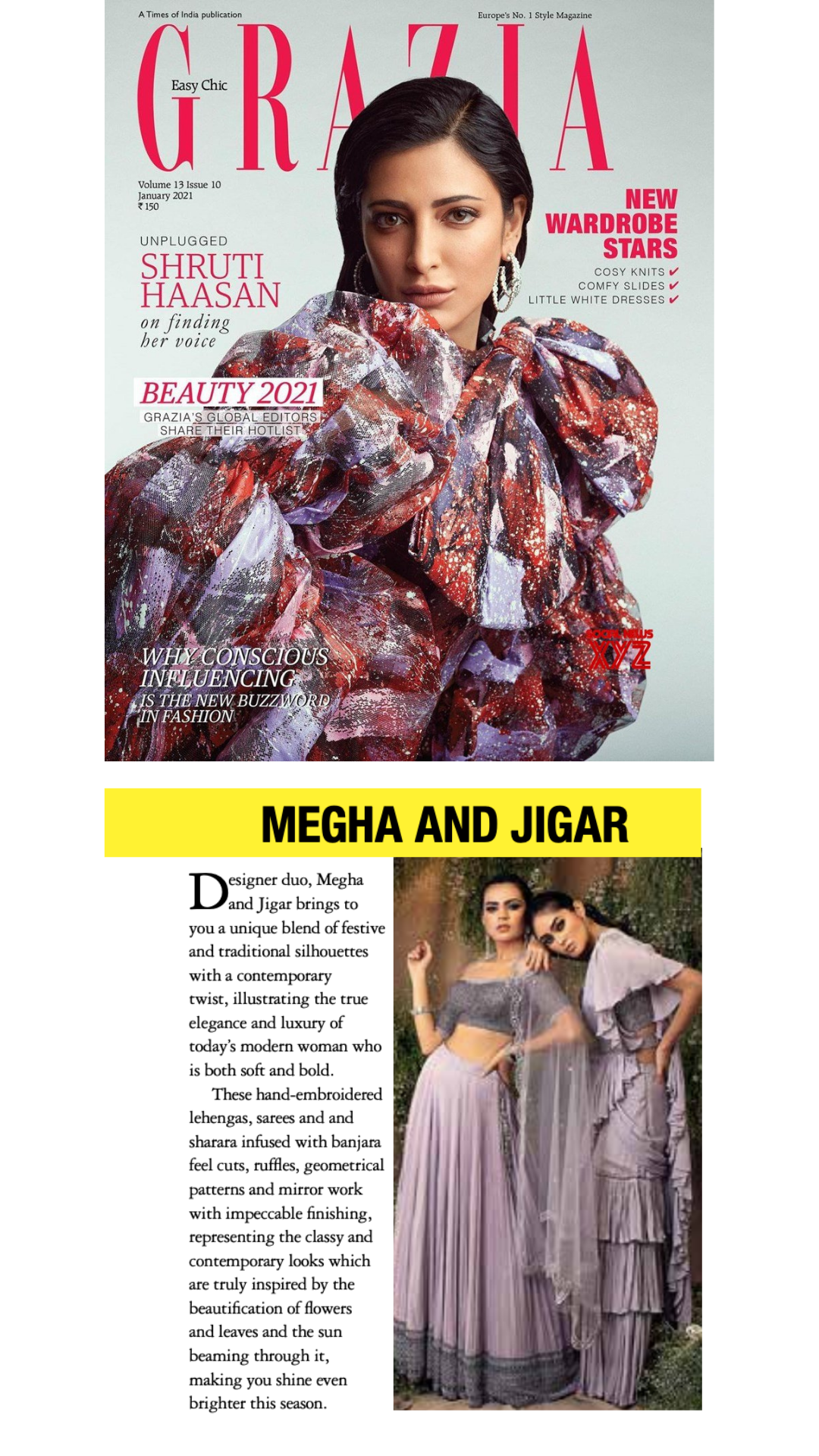 Grazia India feature on Megha and Jigar