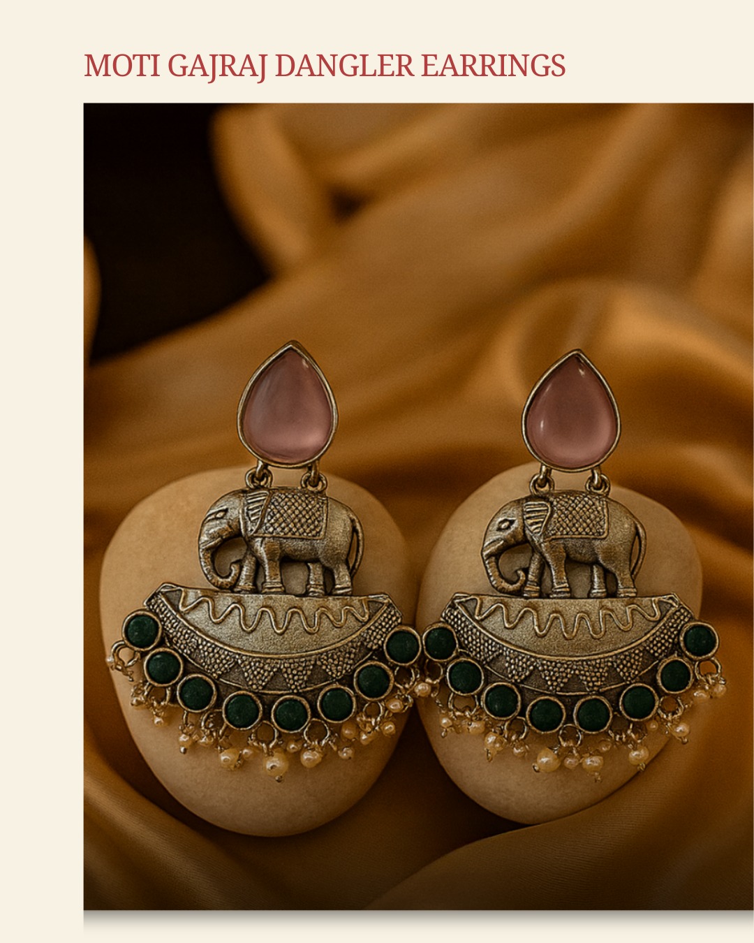 Moti Gajraj dangler earrings product spotlight