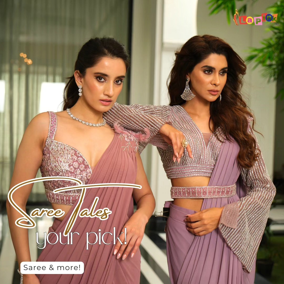 Lapink saree campaign social creative