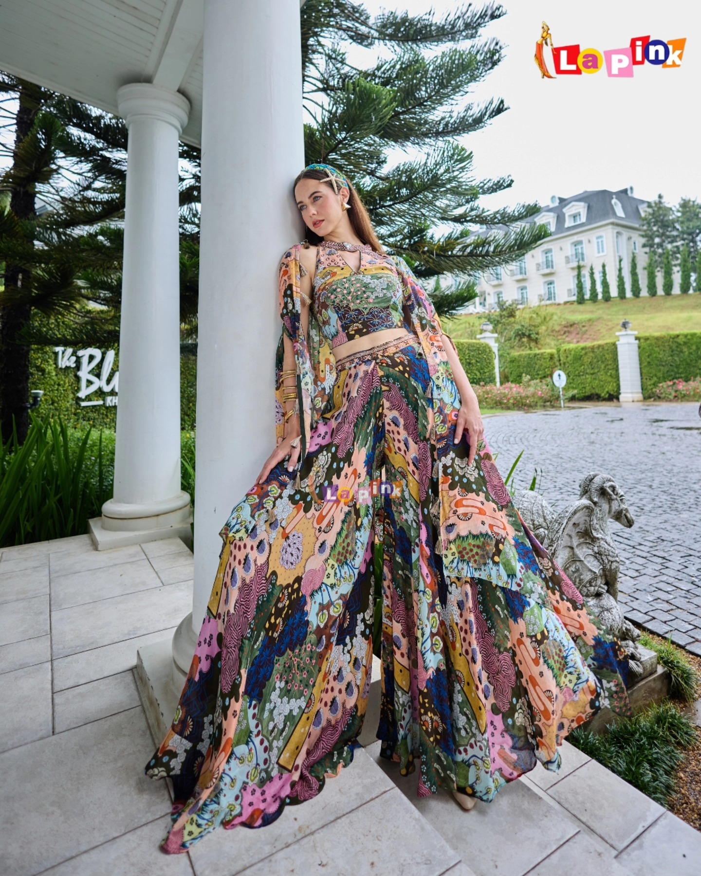 Lapink Indo-western printed co-ord campaign image