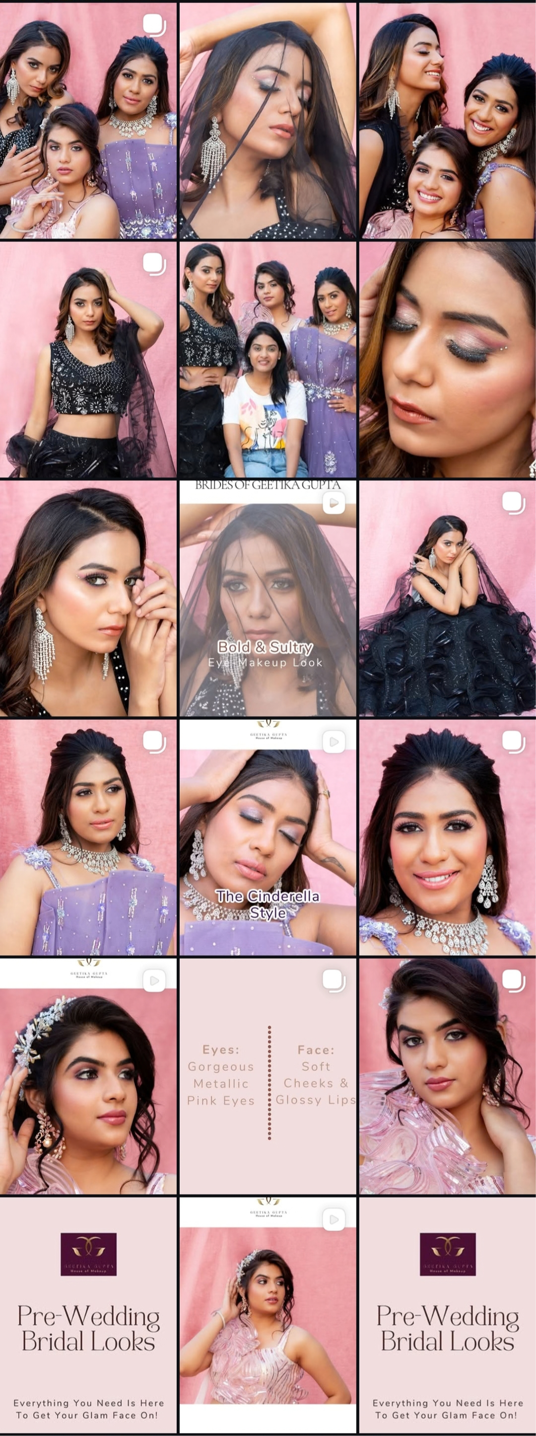 Geetika Gupta social media grid