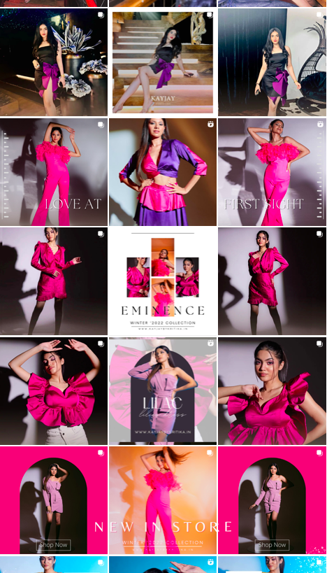 KayJay by Kritika social media grid