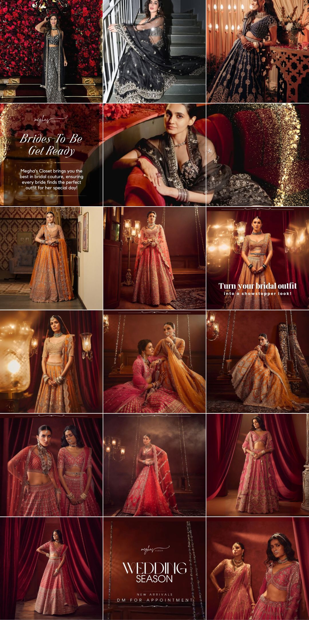 Megha's Closet social media grid