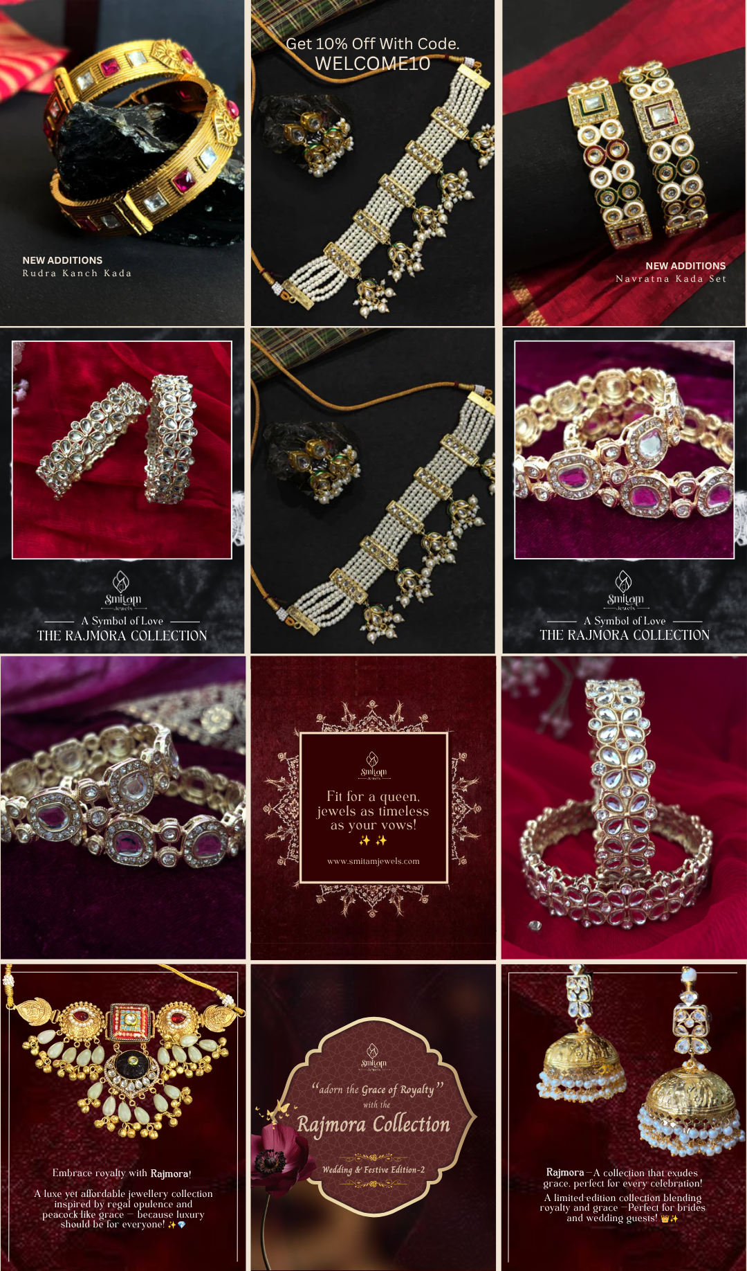 Smitam Jewels social media grid