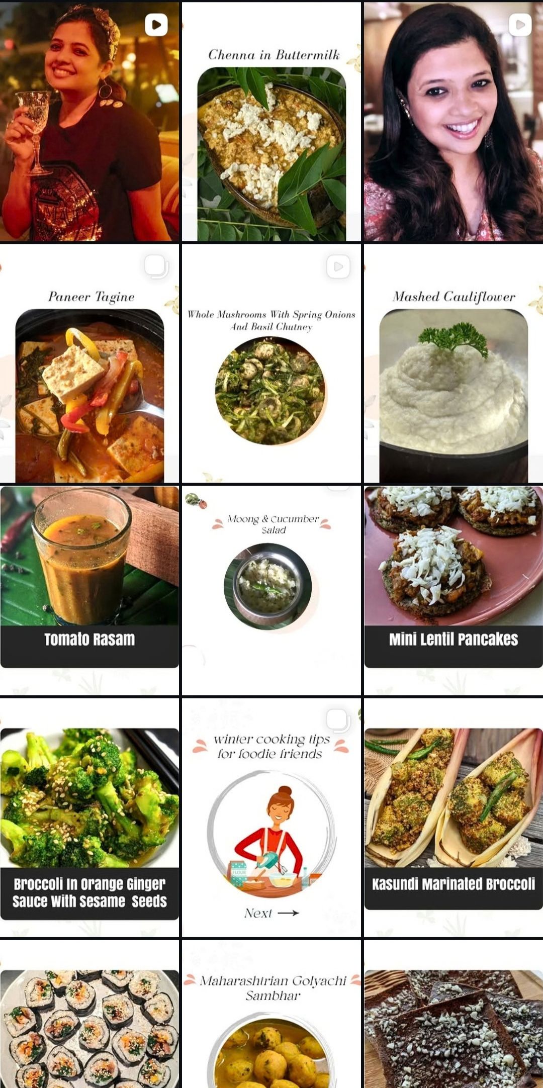 Big Plate Small Plate social media grid