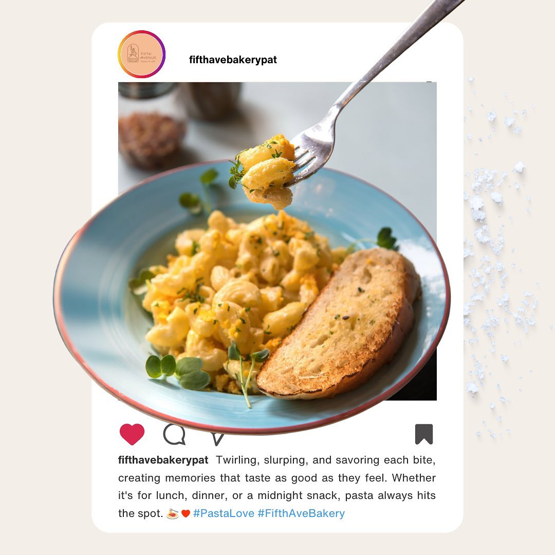 Fifth Avenue Cafe social media post