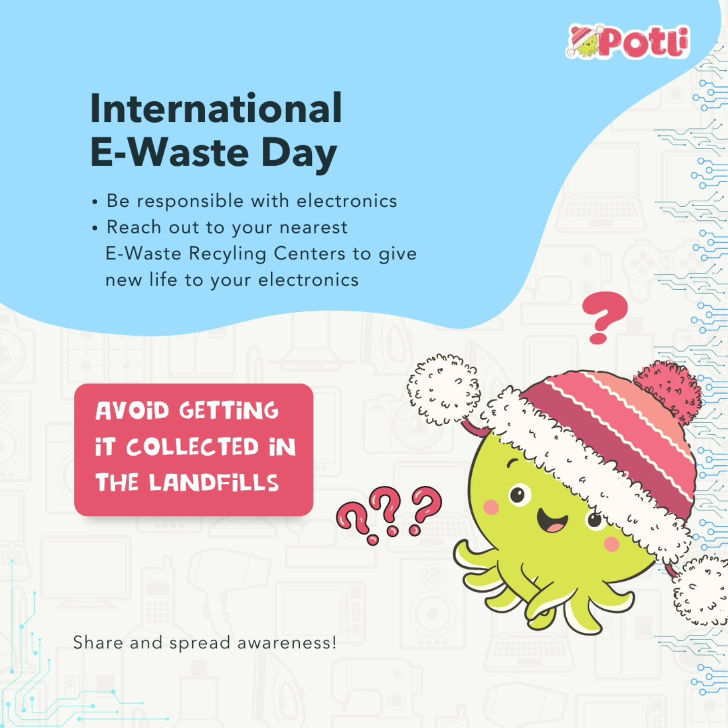 Potli the Octopus social media post