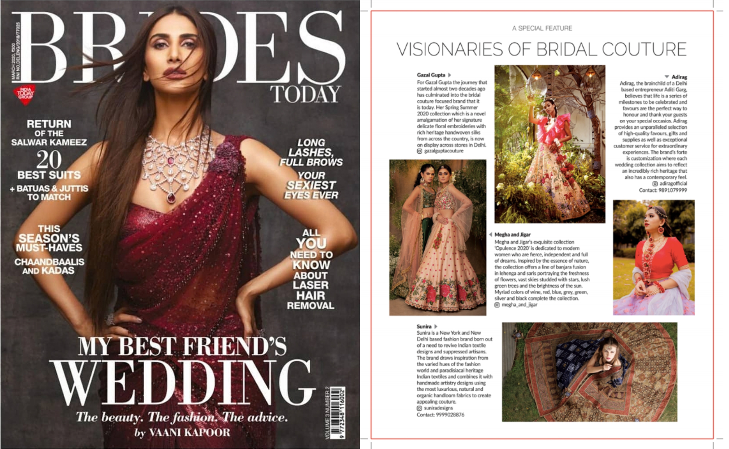 Brides Today magazine feature