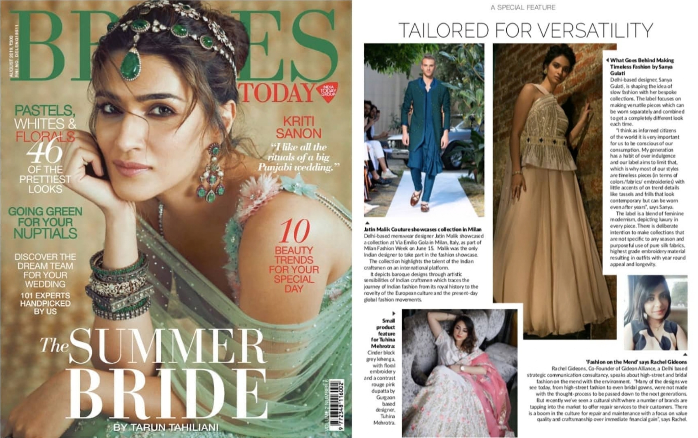 Brides Today magazine feature