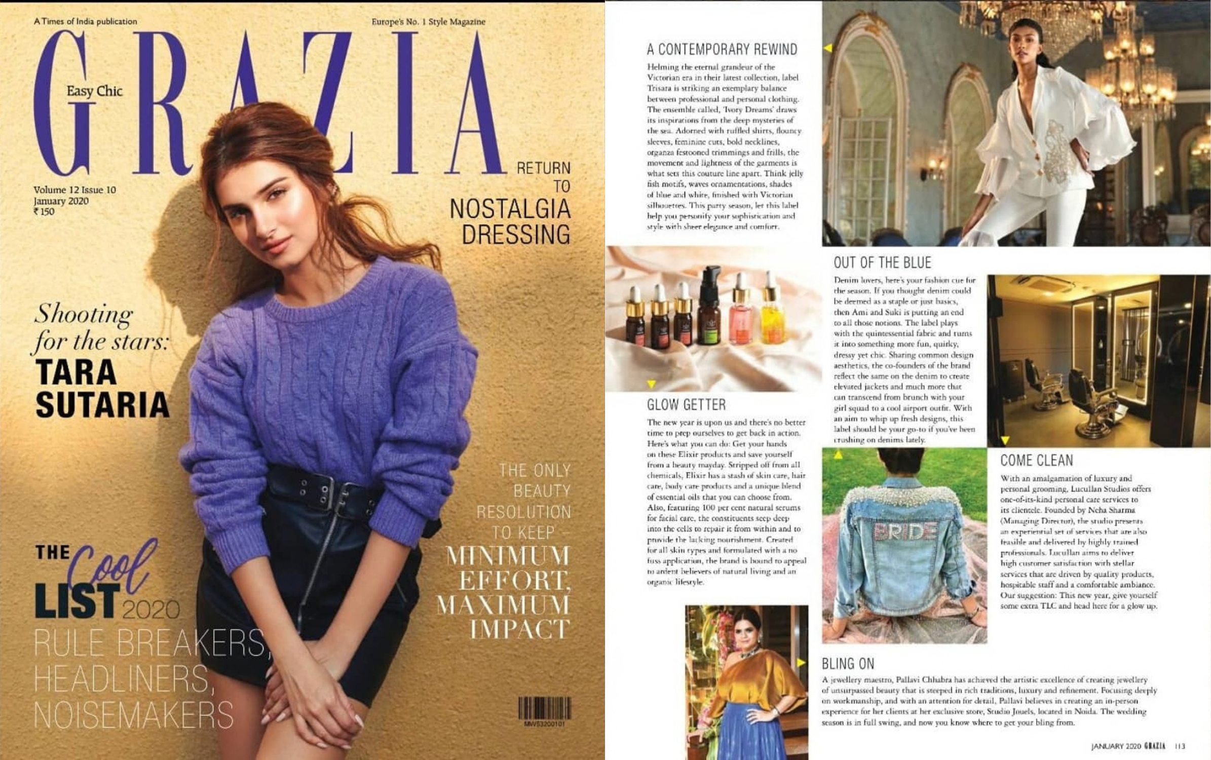 Grazia magazine feature