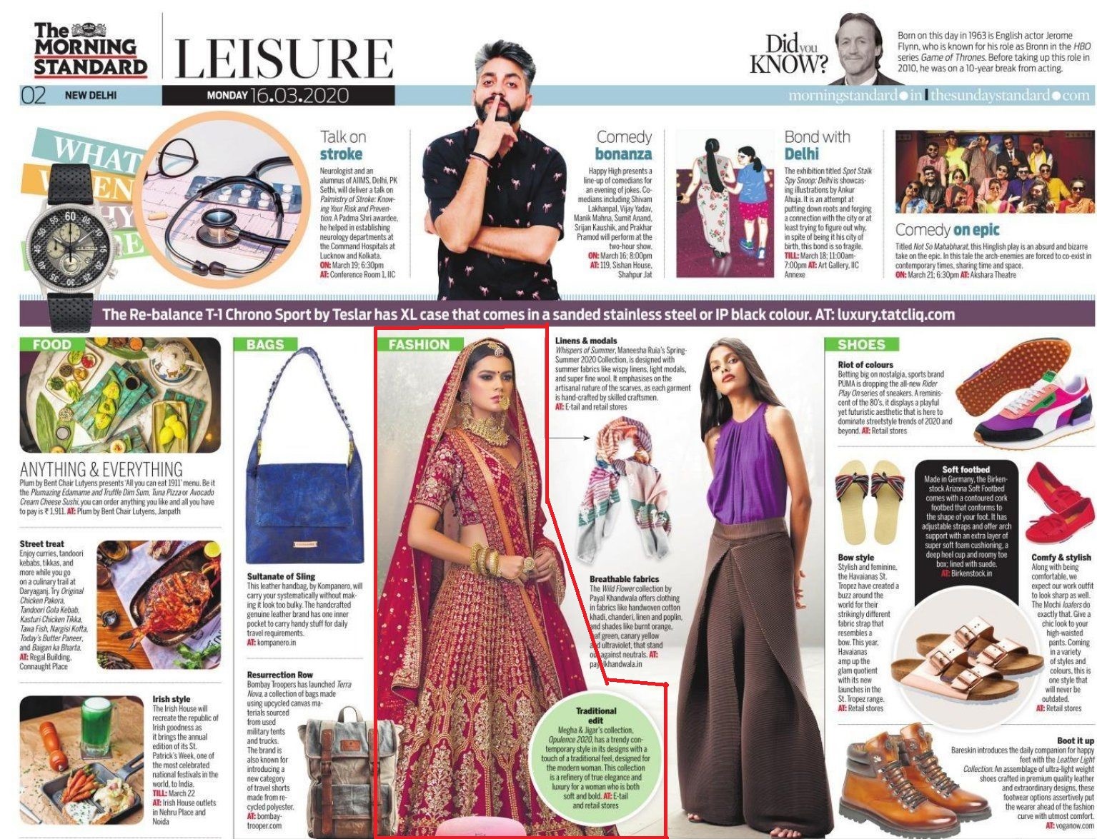Morning Standard media placement